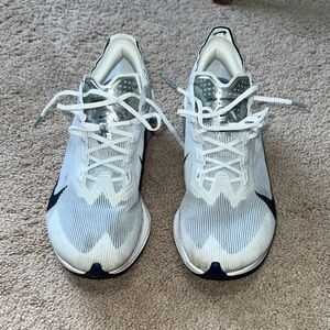 Nike White and Navy Performance Running Shoes